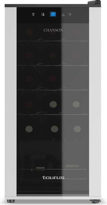 Taurus Chanson 18 Thermoelectric Wine Cooler Freestanding Black, Silver 18 Bottle(s)