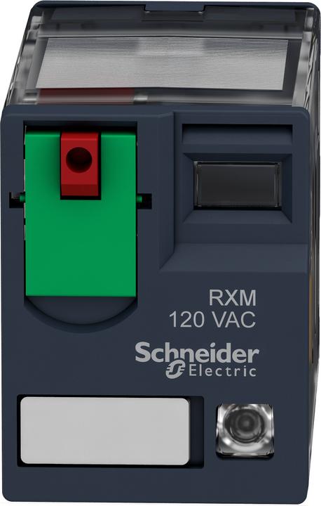 Actual product image Schneider Electric 8 pin relay 120 Vac coil DPDT,12 A w/led