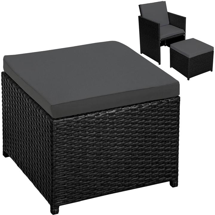 Immagine prodotto tectake set da giardino in rattan e alluminio Manhattan, variante 2 (100 cm)