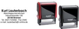 Immagine prodotto Trodat Timbro di testo Printy 4913 Dimensioni dell'area di stampa: 58 x 22 mm Design del testo stampato: