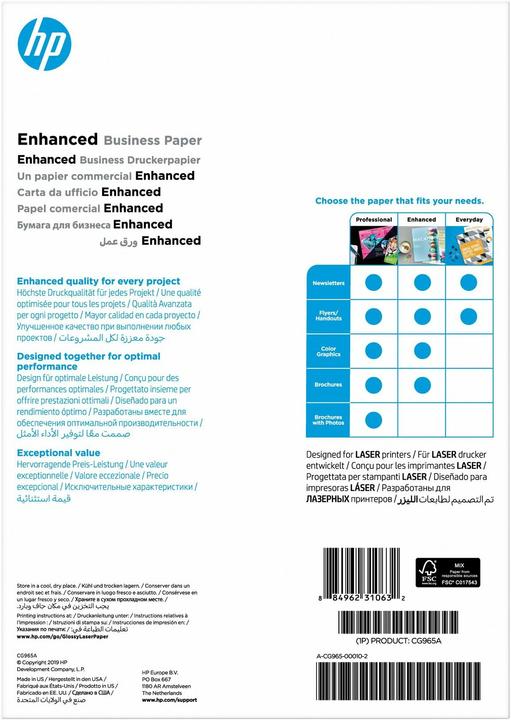 Energy Label HP Cg965a (150 g/m², A4, 150 x)