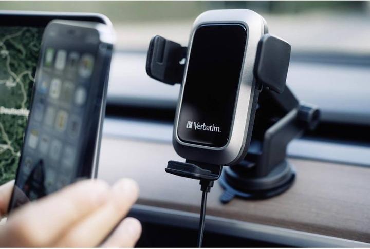 Image du produit Verbatim Chargeur de voiture Fast Qi Fast Wireless USB-C 15W FWC-03 Pro