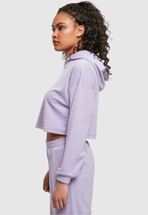 Image du produit Urban Classics Sweat à capuche croisé en velours pour femmes (M)