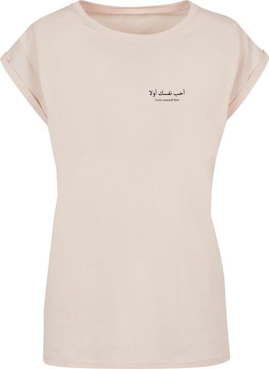 Produktbild Merchcode Ladies Love Yourself First Extended Shoulder Tee - 113403 (L)