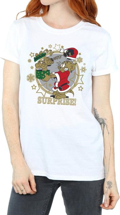 Immagine prodotto Tom & Jerry Christmas Surprise Maglietta Ampia Donna (3XL)