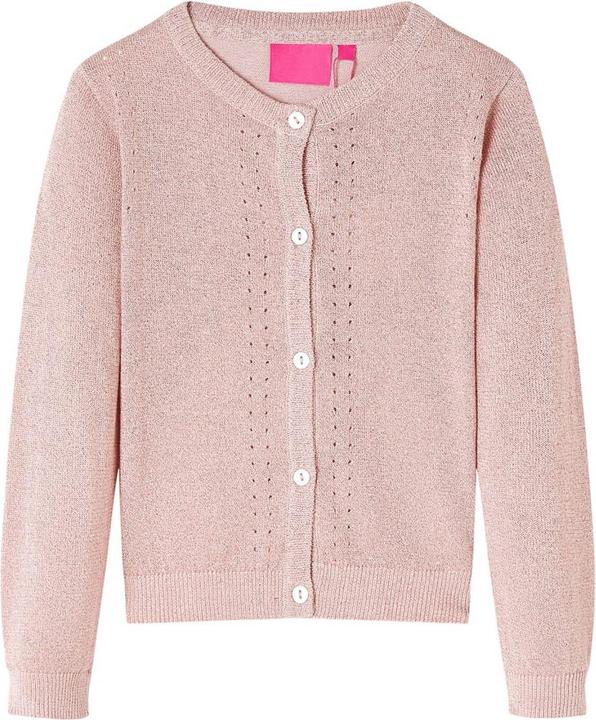Immagine prodotto VidaXL Cardigan per bambini rosa pallido 128,Materiale: 97% cotone. 3 (128)