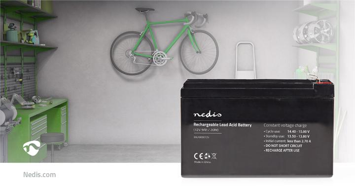 Produktbild Nedis Wiederaufladbarer Blei-Akku 12 V - 9000 mAh - 150 x 65 x 95 mm - Für in Notstromversorgunge (12 V, 9 Ah)