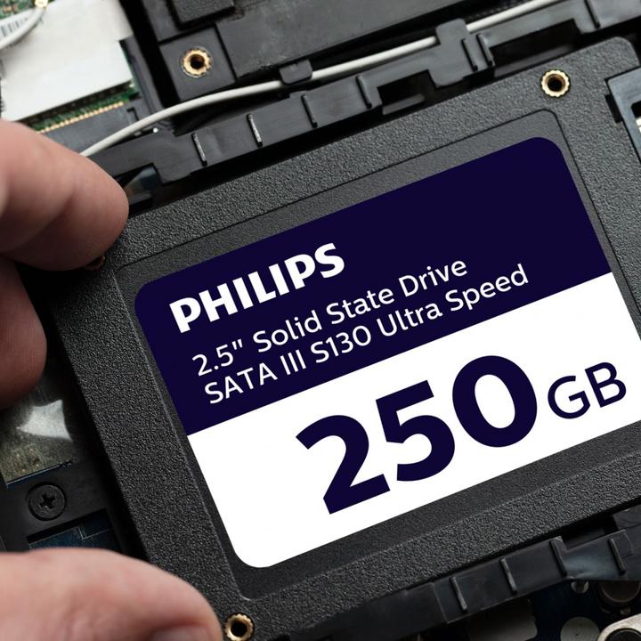 Actual product image Philips Internal SSD 250GB 2.5 SATA III S130 Ultra Speed (250 GB, 2.5")