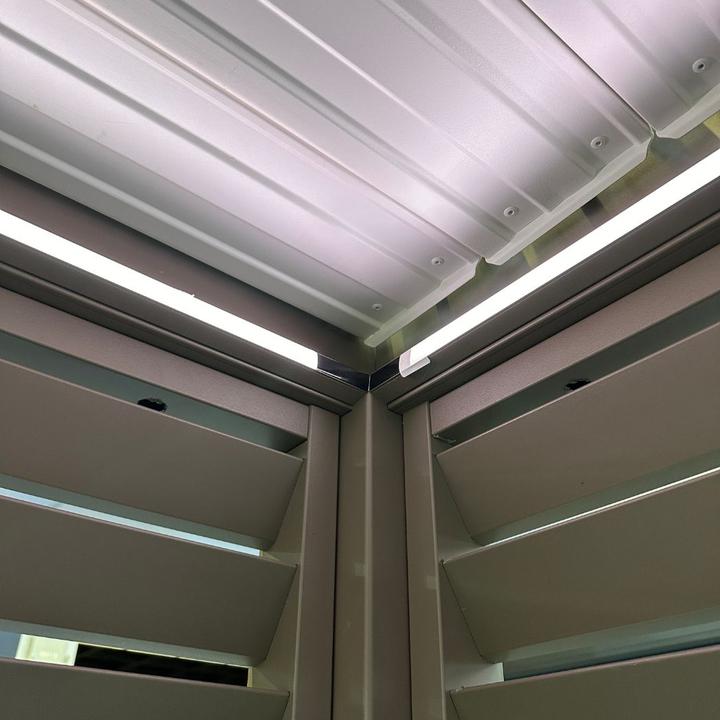 Produktbild Ventaris LED-Beleuchtung Pergola umlaufend 2-er Set (eine Länge und eine Breite) (400 cm, 2 cm)
