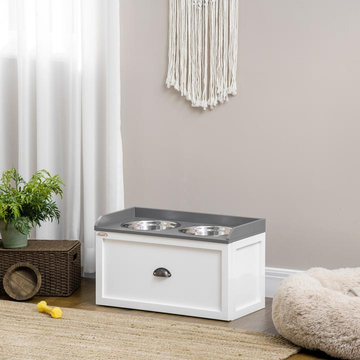 Immagine prodotto PawHut Ciotola per cani con cassetto (2 l)