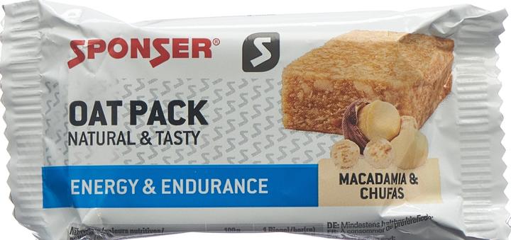 Actual product image Sponser Oat Pack (Macadamia nut, Chufas, 1 pcs., 60 g)
