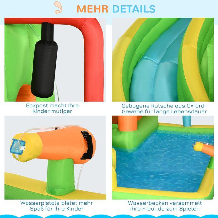 Actual product image Swisshandel24 Inflatable bouncy castle, play castle, jumping area with slide, water park for children aged 3 to 8