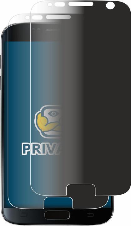 Produktbild BROTECT Sichtschutzfolie Anti-Spy Privacy Folie Blaulicht-Schutz (2 Stück, Samsung Galaxy S7)