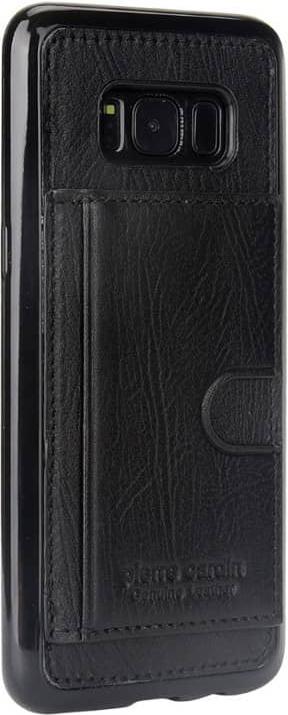 Actual product image Pierre Cardin Samsung Galaxy S8 Plus -, Flip Hülle mit Kartenfach, Echtleder, schwarz (Samsung Galaxy S8+)