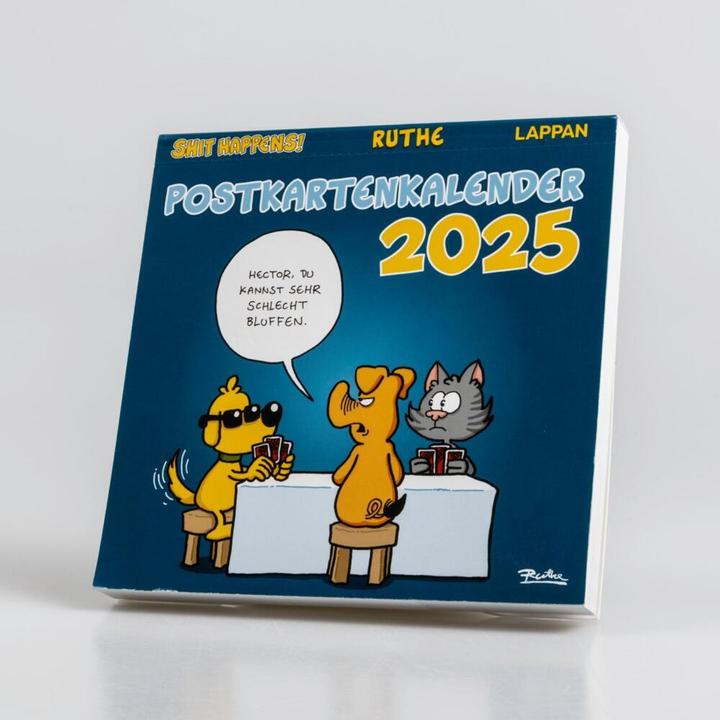 Image du produit Shit happens! Calendrier de cartes postales 2025 (17,5 x 17,5 cm, Non contraignant, Allemand)