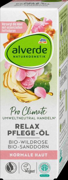 Immagine prodotto dm alverde Olio Relax Care Rosa Selvatica Biologica, Olivello Spinoso Biologico (Olio corpo, 100 ml)