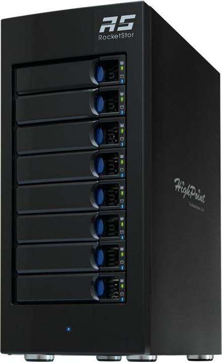 Immagine prodotto HighPoint RocketStor 6418AS - Array di dischi rigidi - 8 alloggiamenti (SATA-600 / SAS-2) (2.5", 3.5")
