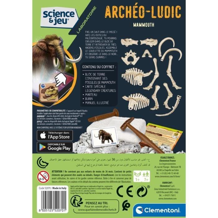Image du produit Clementoni Archeo Mammouth Fluorescence