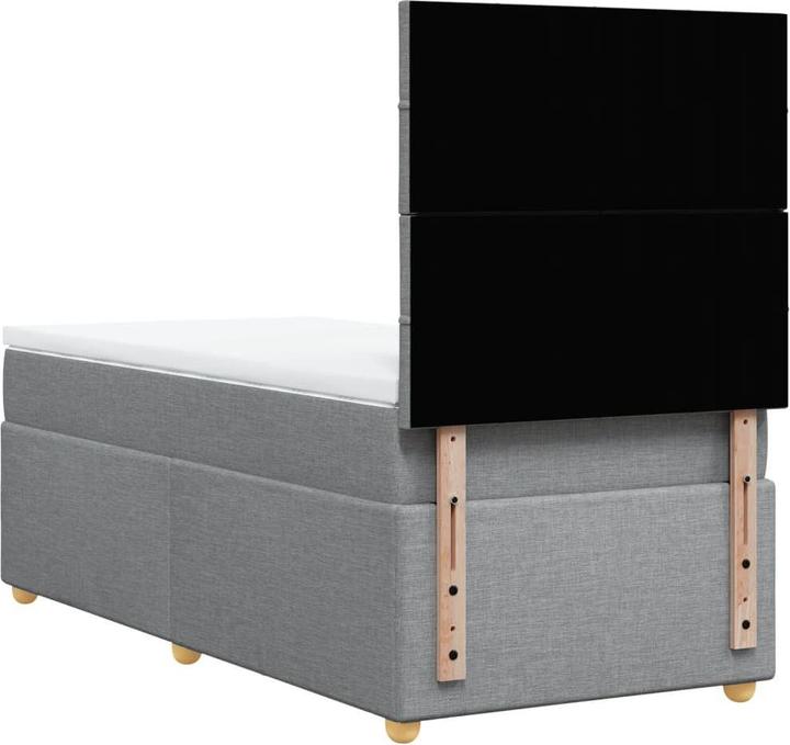 Immagine prodotto VidaXL Bo x letto a molle con materasso 90 x 190 cm in tessuto (90 x 190 cm, 90 x 190 cm)