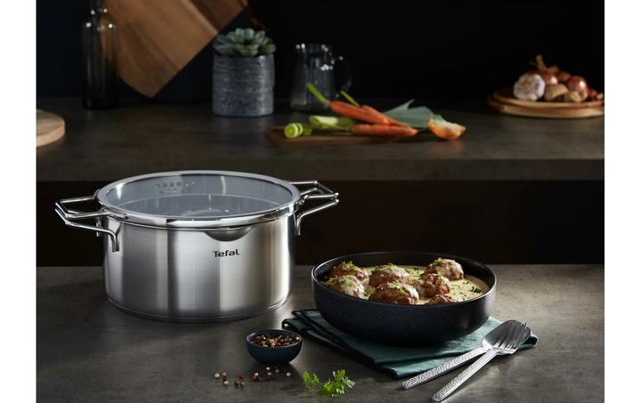 Image du produit Tefal Faitout Nordica 20 cm (20 cm, Casserole, Acier inoxydable)