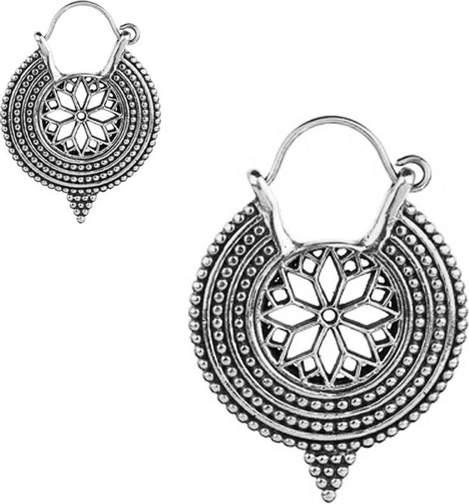 Image du produit Star Piercing Boucles d'oreilles argent fleur avec pointe (Laiton)