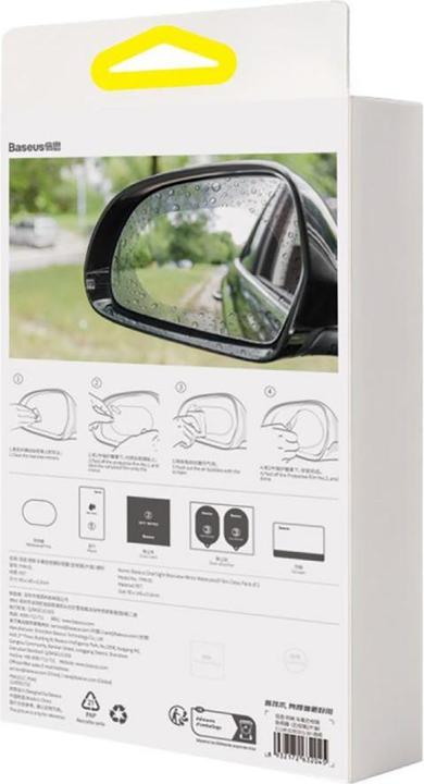 Immagine prodotto Baseus ClearSight Pellicola impermeabile per specchietti retrovisori trasparente, confezione da 2