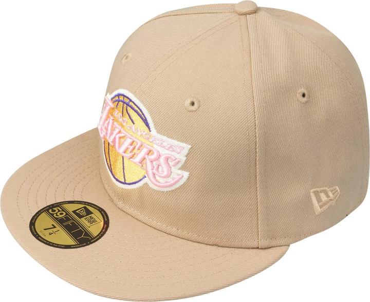 Immagine prodotto New Era 59Fifty Fitted Cap - Los Angeles Lakers beige cammello (7 1/4)