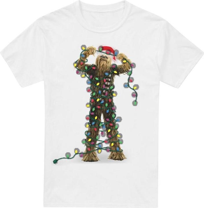 Immagine prodotto Star Wars Maglietta Natale Chewbacca Luci da Favola Uomo (M)