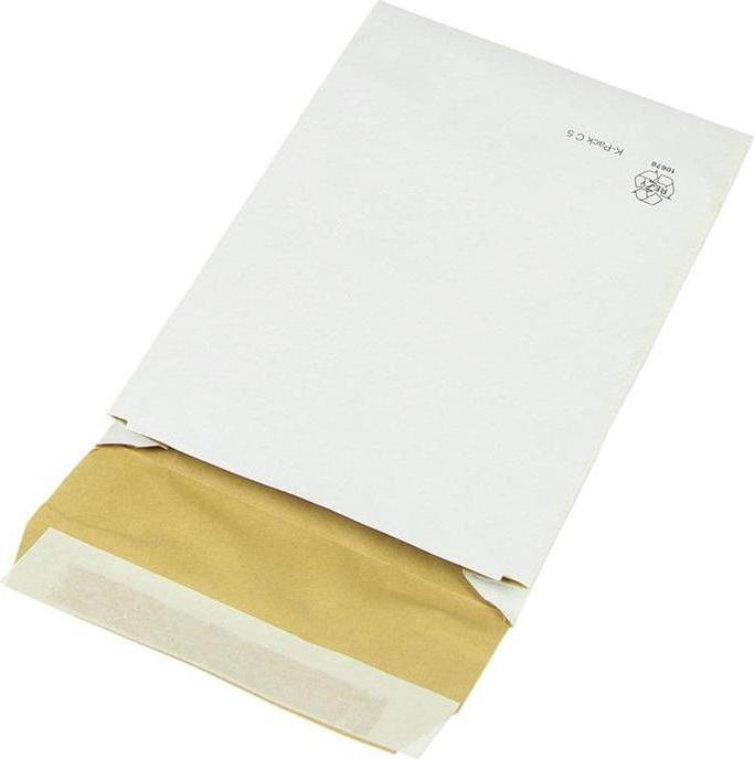 Produktbild Transpak Polsterversandtasche K-Pack Masse 162x229mm Seitenfalte 50mm C5 weiss Haftleimstreifen L229xBmm (100 x)