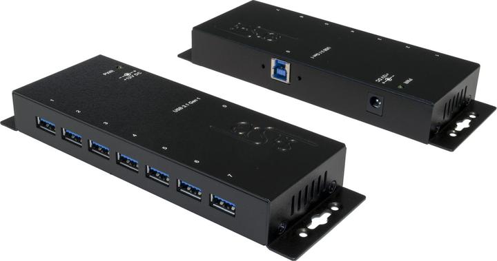 Produktbild Exsys 7 Port USB 3.0 Metall HUB mit Überspannungsschutz (7 Ports)