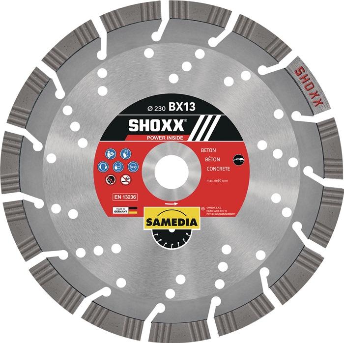 Actual product image Samedia Diamond saw blade SHOXX BX13
