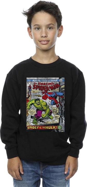 Immagine prodotto Spider-Man VS Hulk Cover Felpa Ragazzi (152, 158)