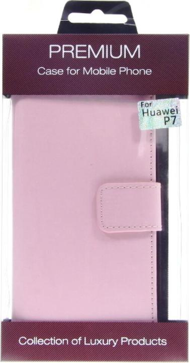 Actual product image OEM Slim Leather Book Case for Huawei P7 - pink 4250710554003 (Huawei Ascend P7)