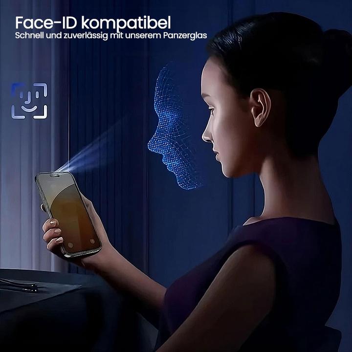 Actual product image Mx. Moox CORNING iPhone 14 Pro - Tempered Glass / Panzerglas - Privacy (1 Piece, Apple iPhone 14 Pro)