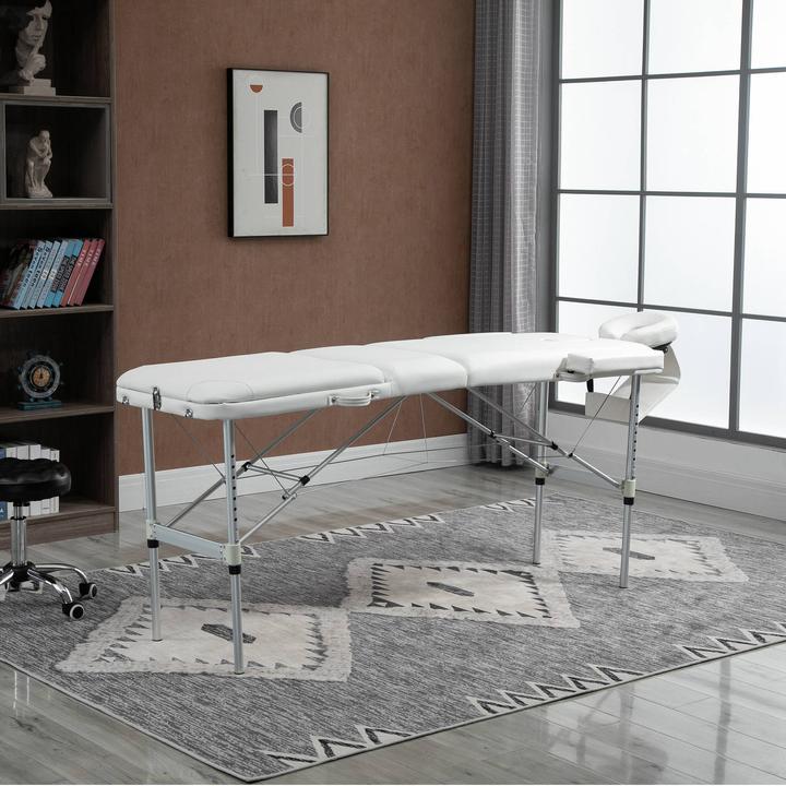 Image du produit Homcom Table de massage avec cadre léger en aluminium, pliable et rembourrée