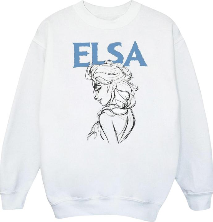 Actual product image Disney Boys Frozen Elsa Profile Sketch Sweatshirt (140, 146)