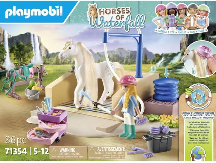 Immagine prodotto Playmobil Isabella e Leonessa con lavabo (71354, Cavalli Playmobil della cascata)