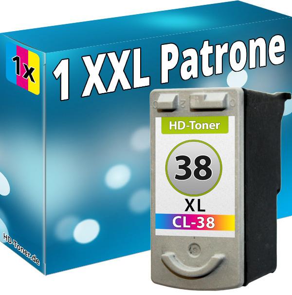 Actual product image Druckfuxx TINTE PATRONEN für CANON CL 38 COLOR IP1800 IP1900 IP2500 IP2600 MX30