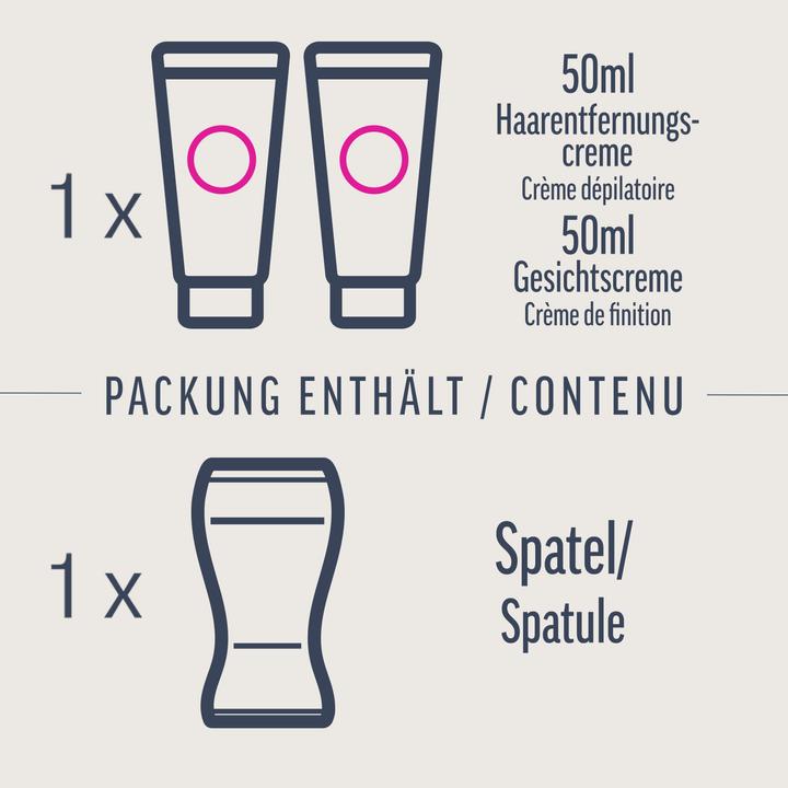 Produktbild Veet Haarentfernungs-Set Gesicht Essential Inspirations (50 ml, 2 x, 134 g)