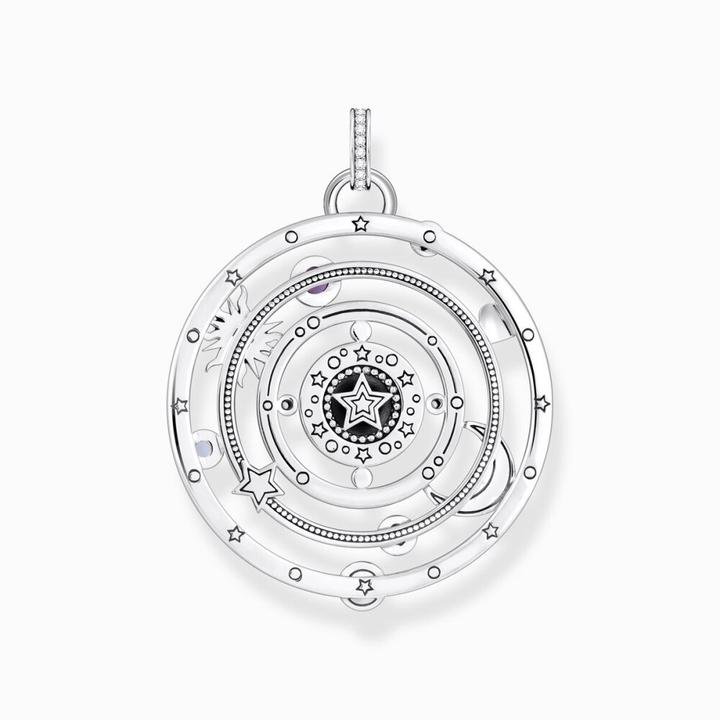 Image du produit Thomas Sabo Pendentif demi-sphère avec oeil pierres multicolores argent noirci (Argent 925, Émail/argent, Émail)