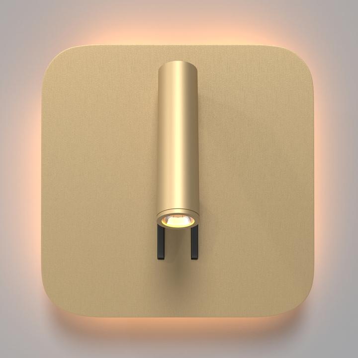 Image du produit Maytoni Ios 176 LED Applique murale 9W pivotante, orientable Or mat Blanc chaud (550 lm)