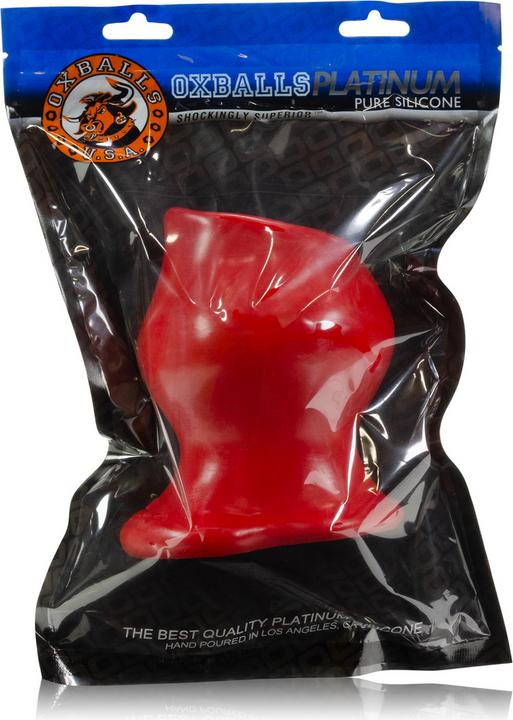 Actual product image Oxballs Pighole-FF - Hollow Butt Plug - Red