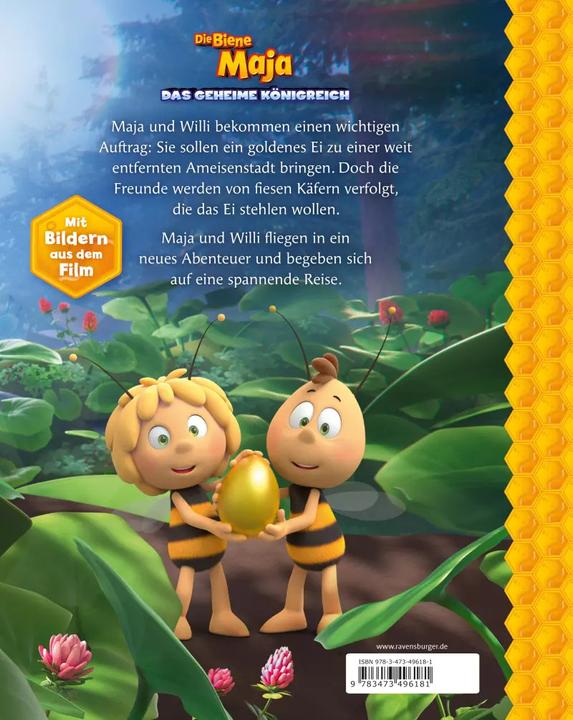 Actual product image Ravensburger Die Biene Maja das geheime Königreich: Das Buch zum Film (German, Steffi Korda, Carla Felgentreff, 2022)