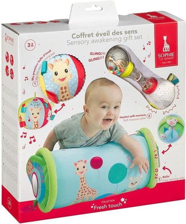 Produktbild Vulli Sophie La girafe Entdeckerspielzeug-Set mit Krabbelrolle, Maracas-Rassel, Endeckerball