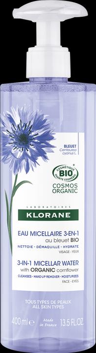 Produktbild Klorane Mizellenlotion 3-in-1 mit Bio-Kornblume (Mizellenwasser, 400 ml)