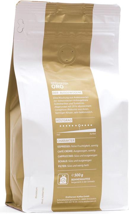 Produktbild Dreiherzen Bohnenkaffee 1kg (1000 g, Mittlere Röstung)
