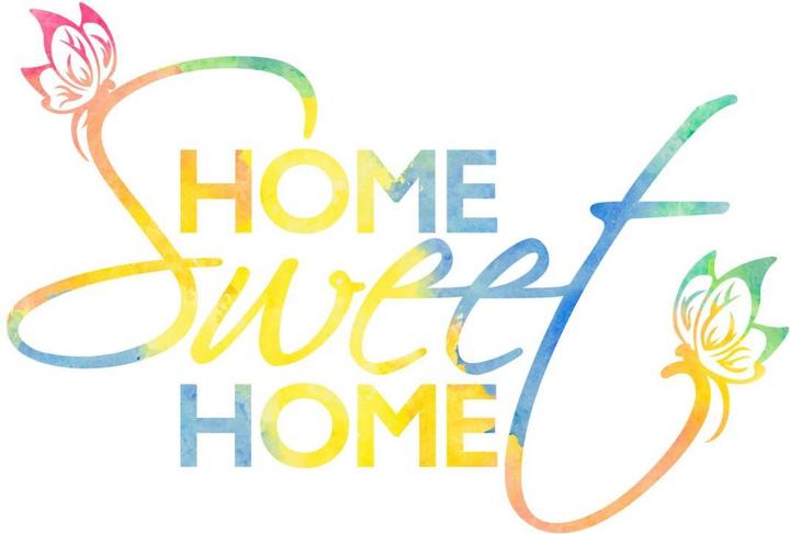 Produktbild Trenddeko Aquarell Home sweet Home (100 x 68 cm)