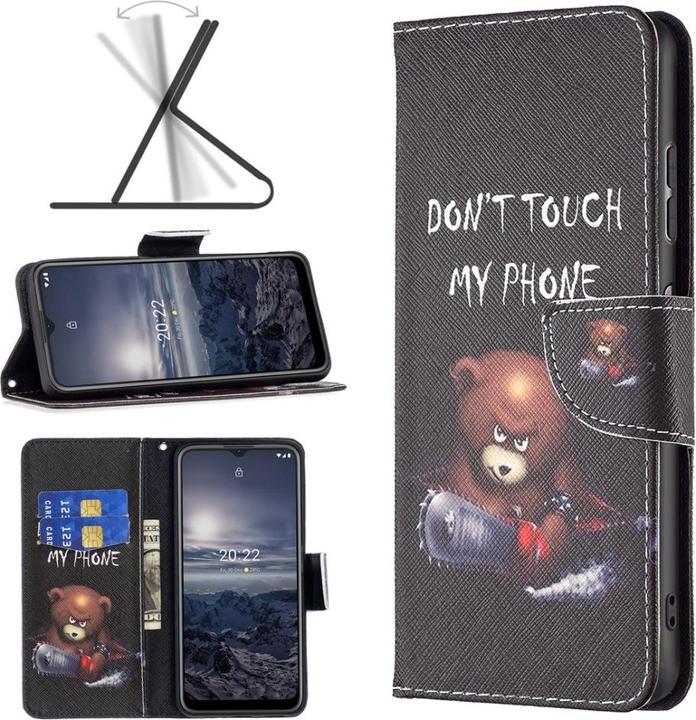 Productafbeelding Cover-Discount Nokia G11 / G21 - Leren Hoesje Niet Aanraken (Nokia G11, Nokia G21)