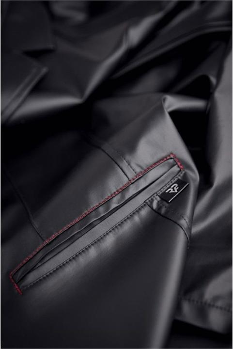Actual product image Regnes Fetish Planet Herren Wetlook Mantel "RMSergio001" (L)