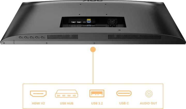 Immagine prodotto AOC U27B3CF - Monitor UHD da 27 pollici, forte (3840 x 2160 pixel, 27")